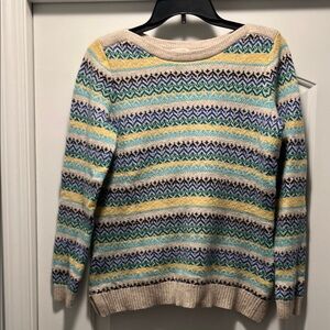 Talbots, gently worn sweater with side slits, size small petite